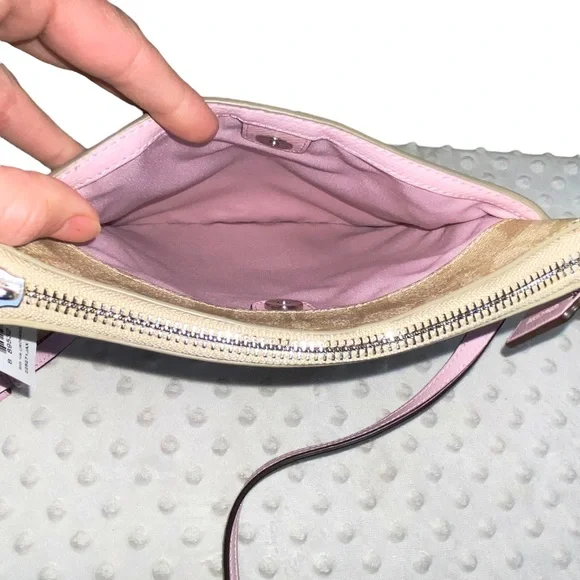 Coach Beige and Pink Crossbody Bag - Picture 8 of 10